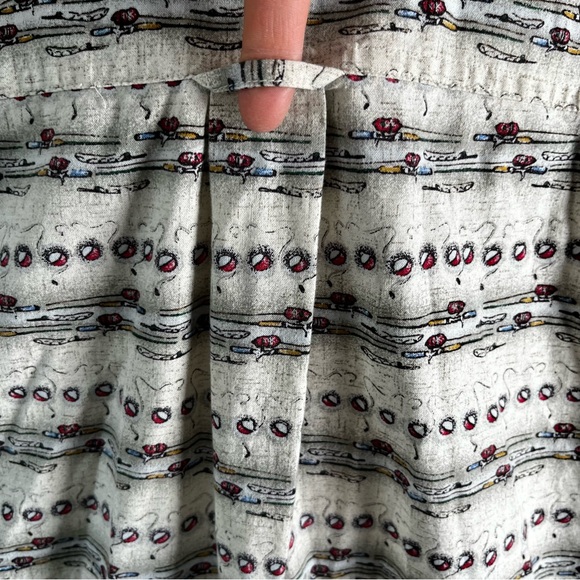 Vintage Woolrich Mens L Rod and Bouy Camp Shirt Fishing All Over Print John Rich - Picture 14 of 16